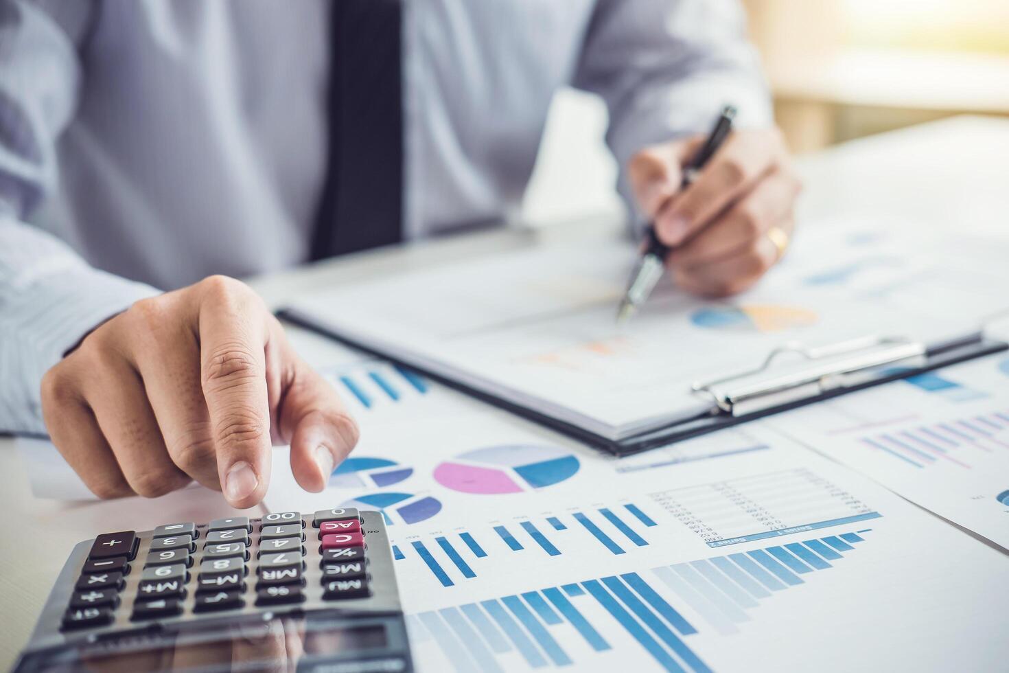 Close up of an accountant free photo